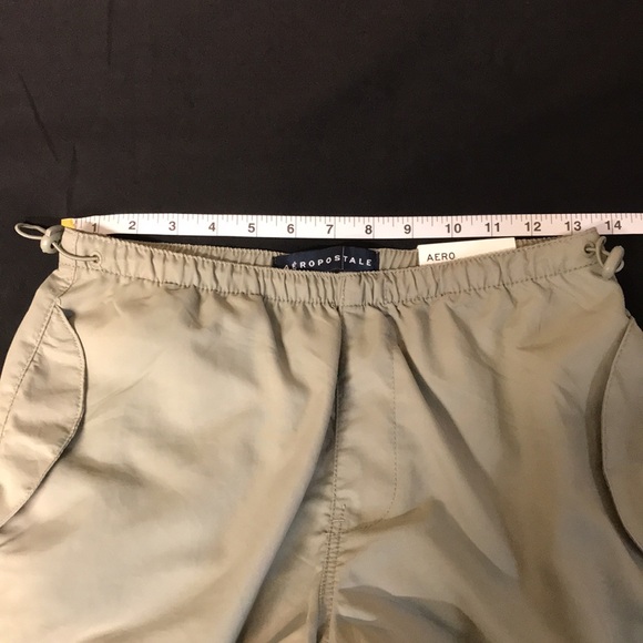 Aeropostale Parachute / Cargo Track Pants, NWT, Olive Green, XS, Lightweight - Picture 9 of 9